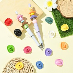 36шт 12 цвета непрозрачные акриловые бусины&nbsp;SACR-CJ0001-84