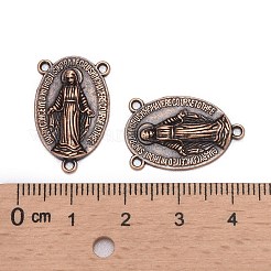 Святая овальная резная люстра из сплава Девы Марии в тибетском стиле&nbsp;TIBEP-LF0961YKG-R-FF