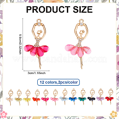 24шт 12 цвета сплава большие подвески&nbsp;FIND-ME0002-15