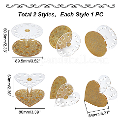 2 шт. 2 стиля акриловых кисточек для дизайна ногтей подставка для ручек&nbsp;MRMJ-PH0001-67A