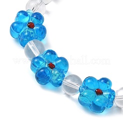 Эластичные браслеты из хрустальных бусин для женщин&nbsp;BJEW-JB12791-02