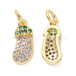 Латунные микро проложить кубического циркония подвески&nbsp;ZIRC-A023-01LG