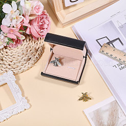 Пластиковые подарочные коробки для запонок в форме книги&nbsp;CON-WH0089-189