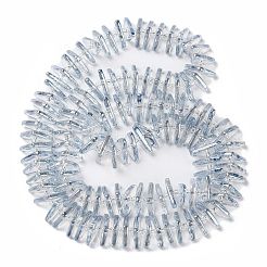 Стеклянные бусины с гальваническим покрытием &nbsp;GLAA-K061-04A-PL01