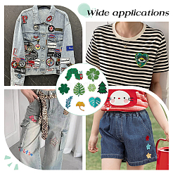 25 шт. 10 стили полиэстеровых нашивок для одежды&nbsp;PATC-PH0001-35