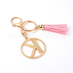 Сплав горный хрусталь брелок&nbsp;KEYC-WH0018-35K