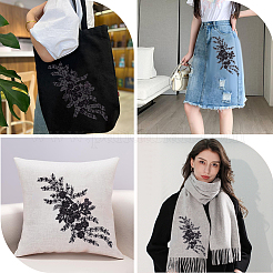 3d цветочная полиэфирная вышивка&nbsp;DIY-WH20010-35B-01