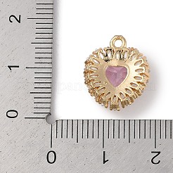 Латунные микропаве прозрачные подвески с фианитом&nbsp;FIND-U017-13G