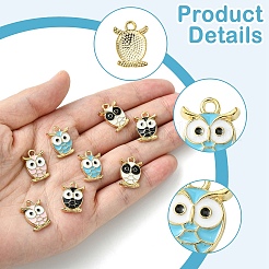 20шт 4 цвета сплава эмалевые подвески&nbsp;FIND-YW0005-33