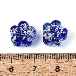 Нити из фольгированных бусин лэмпворк ручной работы&nbsp;FOIL-T008-06D