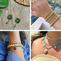 400 шт. 5 бусины из нержавеющей стали 304&nbsp;STAS-MP0001-10