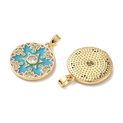 Латунные микро проложить кубического циркония подвески&nbsp;KK-K305-16G