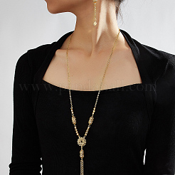 Комплекты серег и ожерелий с кисточками из нержавеющей стали для женщин&nbsp;TX1175