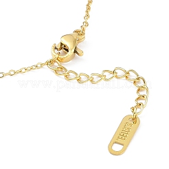 Ионное покрытие (ip) 304 нержавеющая сталь браслеты в форме сердца любовь и узел для женщин&nbsp;BJEW-K254-03G