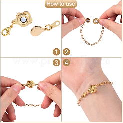 10 комплект 2-х цветных магнитных застежек из цинкового сплава&nbsp;PALLOY-CJ0001-139