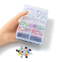 900шт 6 вида непрозрачных акриловых бусин&nbsp;MACR-YW0002-49