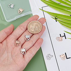 8 шт. 2-х цветные подвески из нержавеющей стали 304&nbsp;STAS-UN0028-65