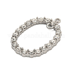 Подвески-коннекторы из нержавеющей стали 304 с кристаллами и стразами&nbsp;STAS-L080-019P