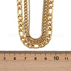 Однослойные ожерелья из нержавеющей стали 304 Figaro для женщин&nbsp;LS-NJEW-A057-02A-G