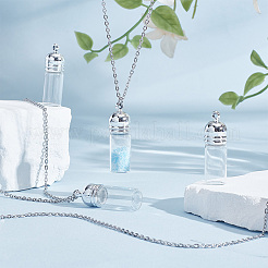 Наборы для самостоятельного изготовления ожерелья из стеклянной бутылки&nbsp;DIY-UN0007-62A