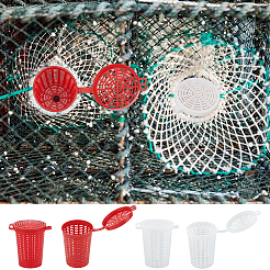 28 шт. 2-цветная пластиковая рыболовная клетка для приманки&nbsp;AJEW-WR0003-05