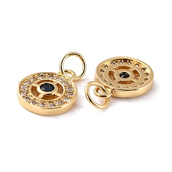 Латунные микро проложить кубического циркония подвески&nbsp;ZIRC-P092-005G-RS