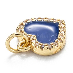 Латунные микропаве прозрачные подвески с фианитом&nbsp;ZIRC-M115-43G-C