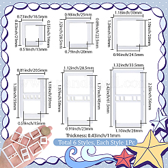 6шт. пластиковые глиняные прессованные Молды&nbsp;DIY-SC0031-27
