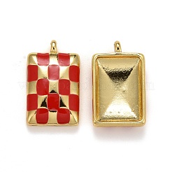 Подвески из латуни с эмалью в стойку&nbsp;KK-F832-03-G