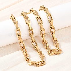 Цепочки-скрепки из нержавеющей стали 304&nbsp;NJEW-Z105-01G