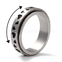 Не тускнеющий вращающийся спиннер из нержавеющей стали 203 для снятия стресса и беспокойства&nbsp;LS-RJEW-G118-04P