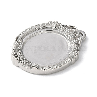 Латунные подвески из латуни с кабошонами&nbsp;LS-KK-V005-02P-01-1