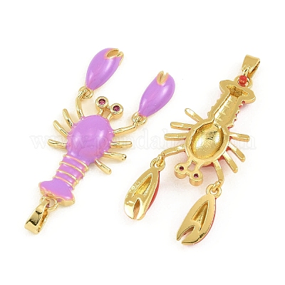 Латунь эмаль подвески&nbsp;KK-I477-05G-02-1