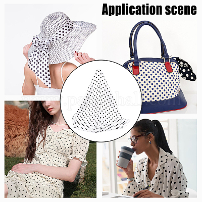 3 м полиэстеровая ткань в горошек&nbsp;DIY-NB0014-80B-1