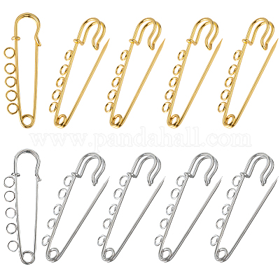 30 шт. 2 стиля железной фурнитуры для броши&nbsp;FIND-SC0020-14-1