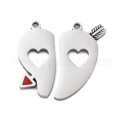 Подвески из нержавеющей стали 304 с эмалью&nbsp;LS-STAS-H235-04A-P-1