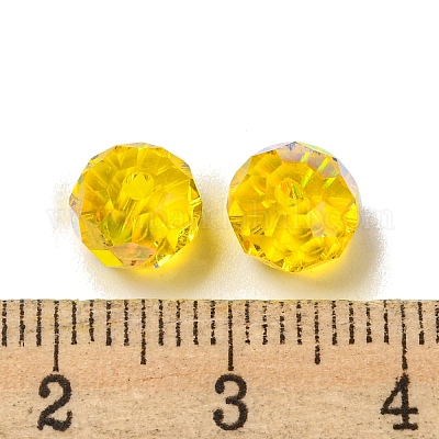 Гальванические стеклянные бусины&nbsp;EGLA-Z004-01B-18-1