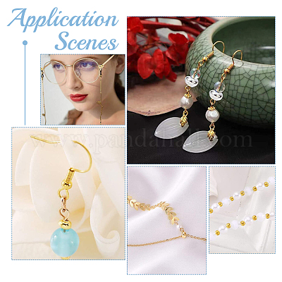 300 шт. 3 латунных крышки для обжимных бусин&nbsp;KK-PH0003-59-1