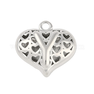 Полые латунные подвески на день святого валентина KK-M289-03Y-P-1