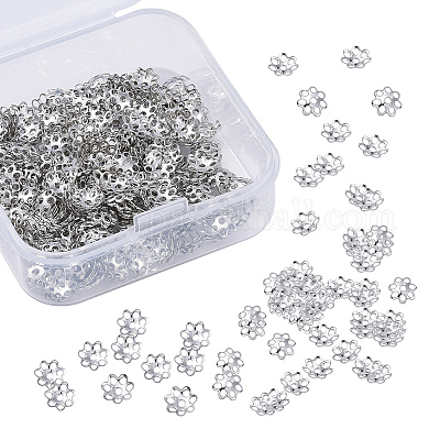 Многолепестковые железные бусинки&nbsp;IFIN-YW0001-12P-1