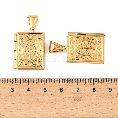 Подвески-медальоны из нержавеющей стали 316&nbsp;STAS-K321-03G-1