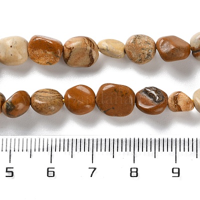 Естественного изображения яшмы бисер нитей G-P497-01C-25-1