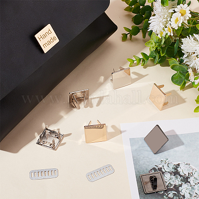 18 комплект 3-х цветных декоративных застежек из цинкового сплава для сумок&nbsp;FIND-WR0008-58-1