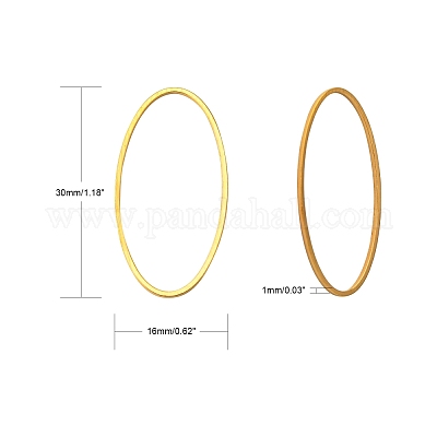 Латунные соединительные колечки&nbsp;X-EC020-G-1