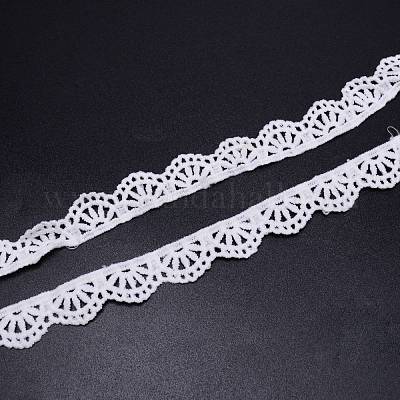 Молочная шелковая лента для изготовления украшений&nbsp;OCOR-WH0066-11-1