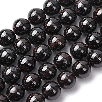 Гранат природный бисер нитей&nbsp;G-H343-D11-12mm-1