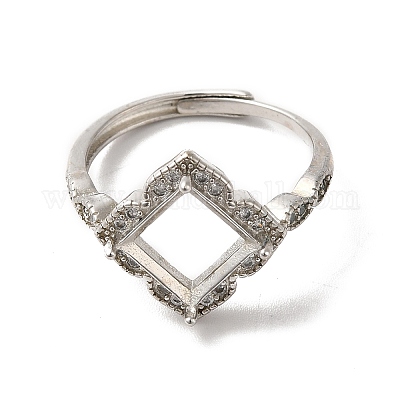 Регулируемые литые сеттинги площадку кольцо KK-C022-01G-P-1