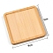 Peru Wood Mosaic Base, Square, 90x90mm