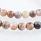 Dyed & Heated Natural Agate Round Beads Strands, Imitation Botswana Agate, 6mm, Hole: 1mm, about 62pcs/strand, 14.5 inch