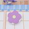 Flower PVC & Polyethylen Tape Measure, Soft Retractable Sewing Tape Measure, for Body, Sewing, Tailor, Cloth, Orchid, 50x50x21mm